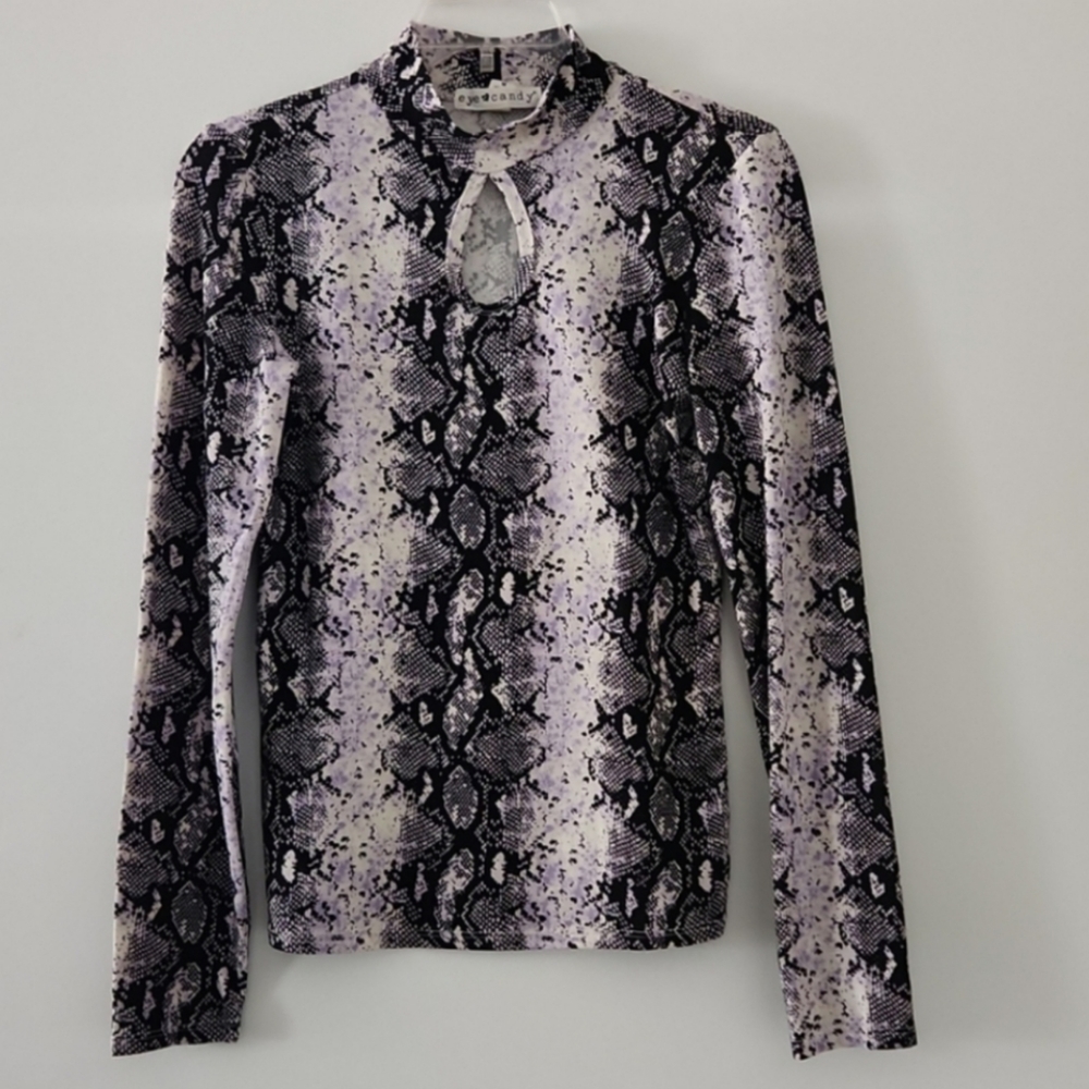 Eye Candy Snake Print Top
